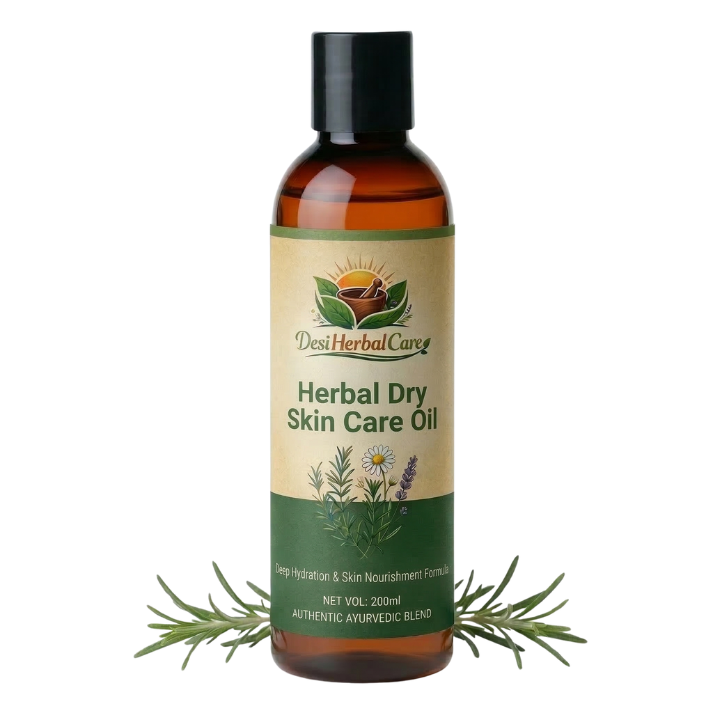 Herbal Dry Skin Care Oil – Deep Moisture & Nourishment – 200ml